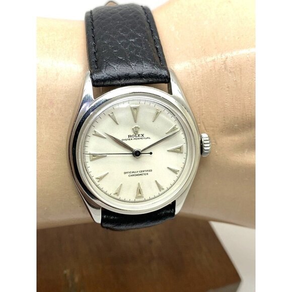 Rolex Oyster Perpetual 6084 Chronometer Men's Watch Swiss Automatic Vint… - Picture 11 of 15